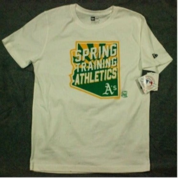 Oakland Athletics New Era MLB Men's Shirt Spring Training Athletics A's White M - Picture 4 of 4